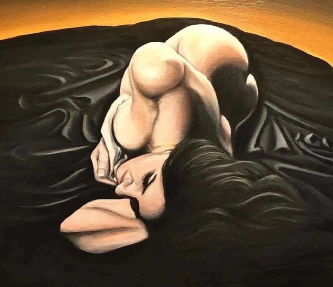 Figure study, oil on canvas