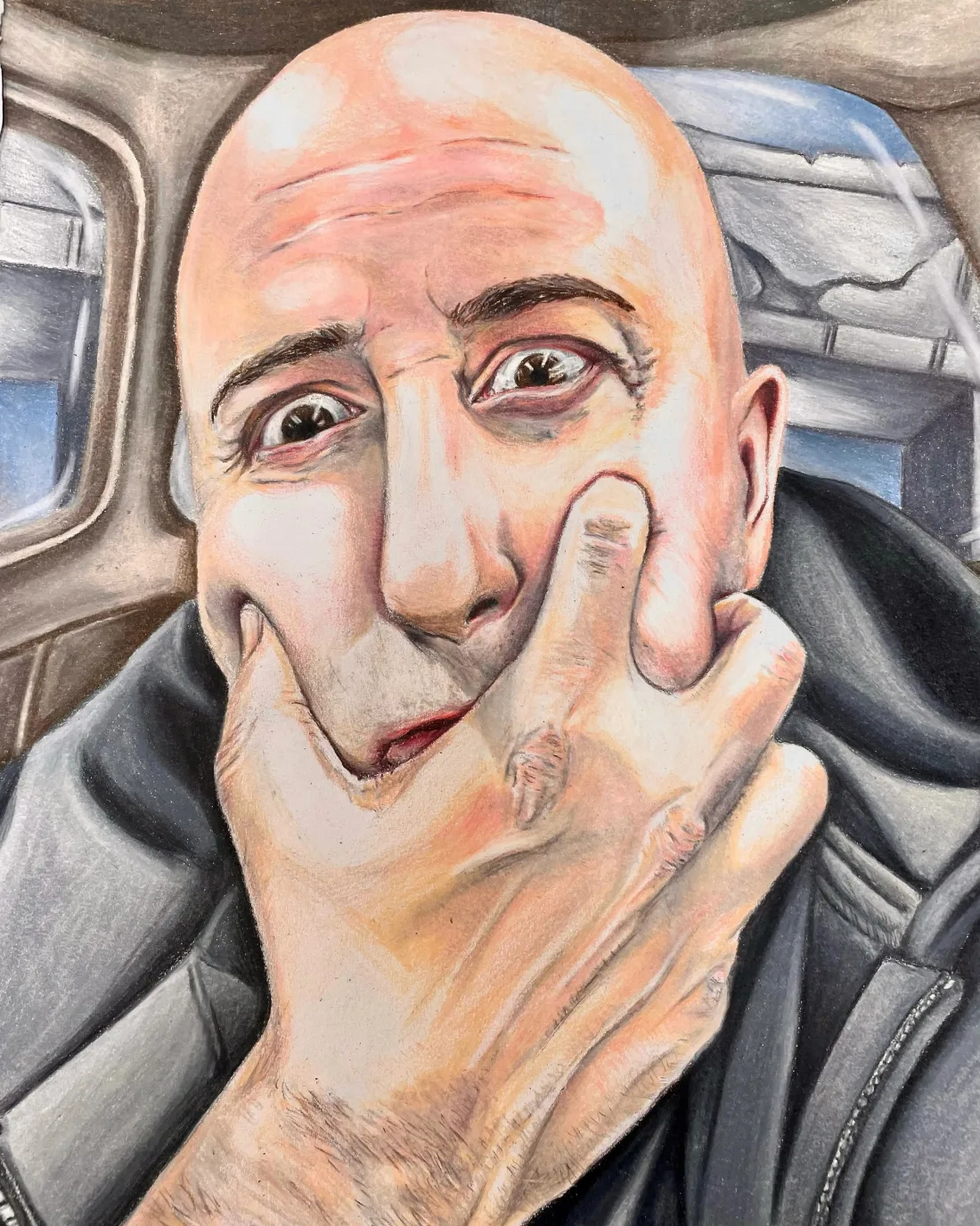 Formal double portrait painting